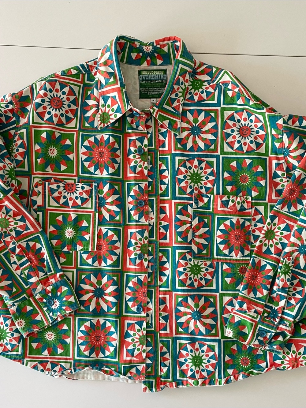 Big Bud Press Quilt Twill Long Sleeve Overshirt 1x